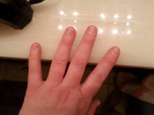 Start with clean nails.