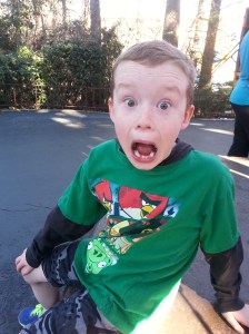 This is his, "I rode the Shock Wave," face.