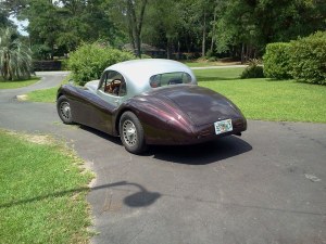 The Jag lives in Florida right now.  I have no idea how we're going to convince it to move to Texas.  Who would want to leave that pretty yard?