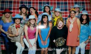 25 years later. Still on the bottom row, this time, third from the right, wearing a hat that is too small, and a watch that is too big. Maybe one day I'll get the proportions down. At least it wasn't a fake smile this time!