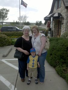 An oldie but a goodie of my mother, my son, and me.
