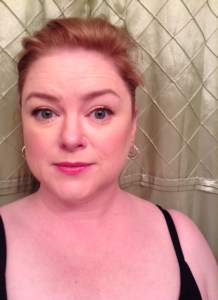 This is what the makeup looked like in the lighting of my bathroom.